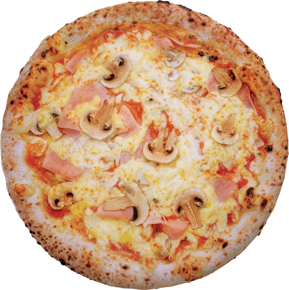 Pizza Jamón y Hongos